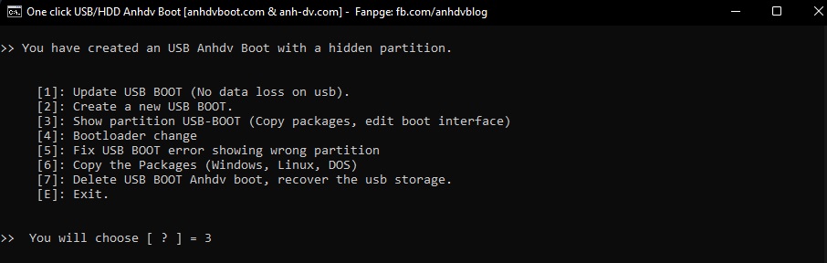show hidden boot partition