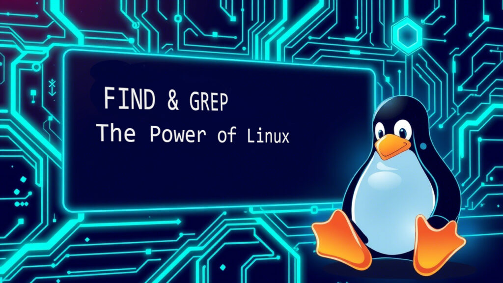 find and grep in linux