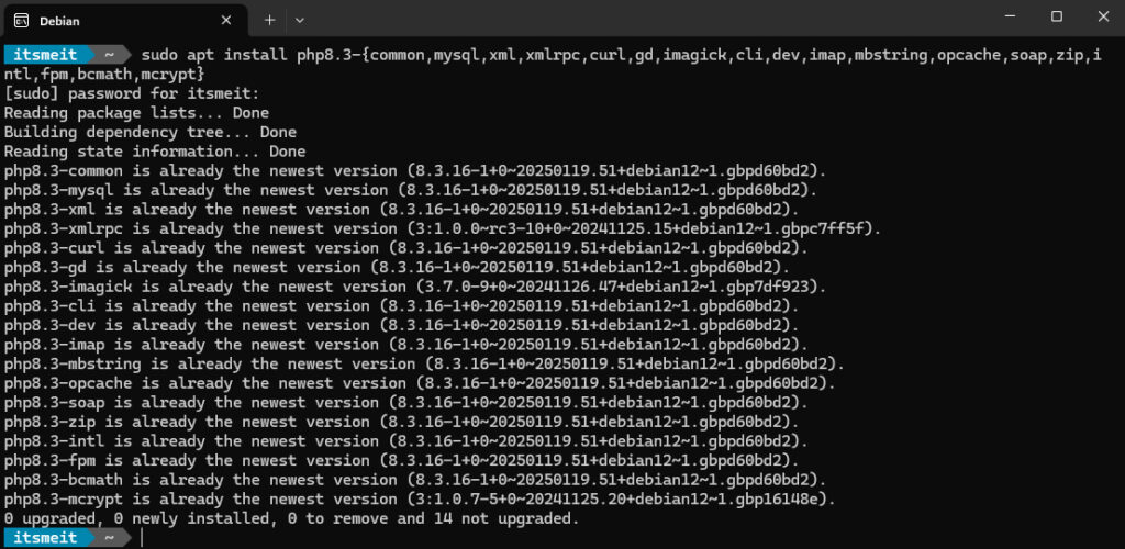 install php extensions