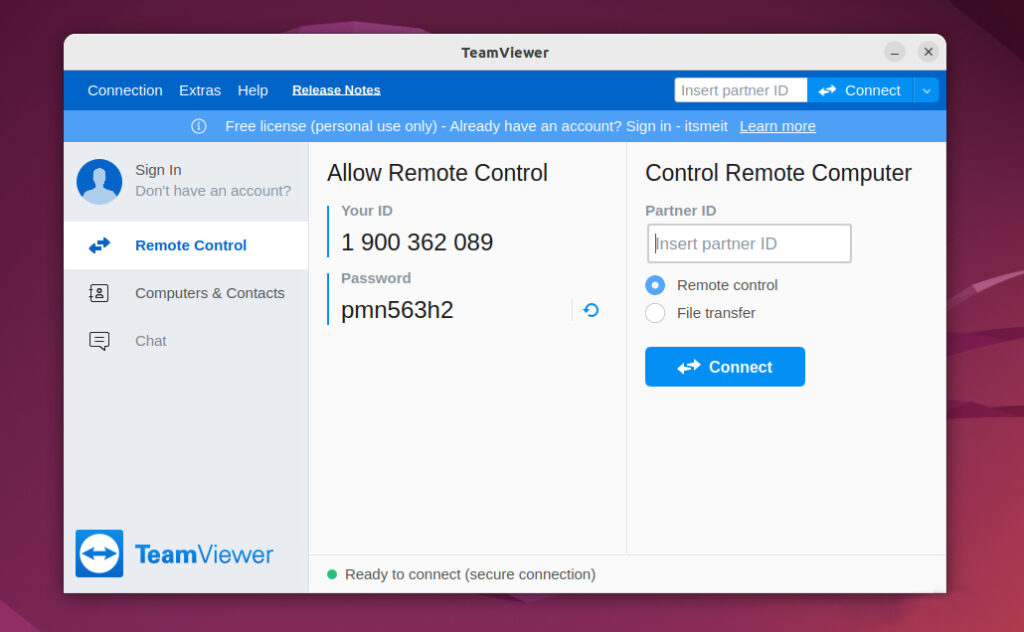 Use TeamViewer to Connect to Another Computer