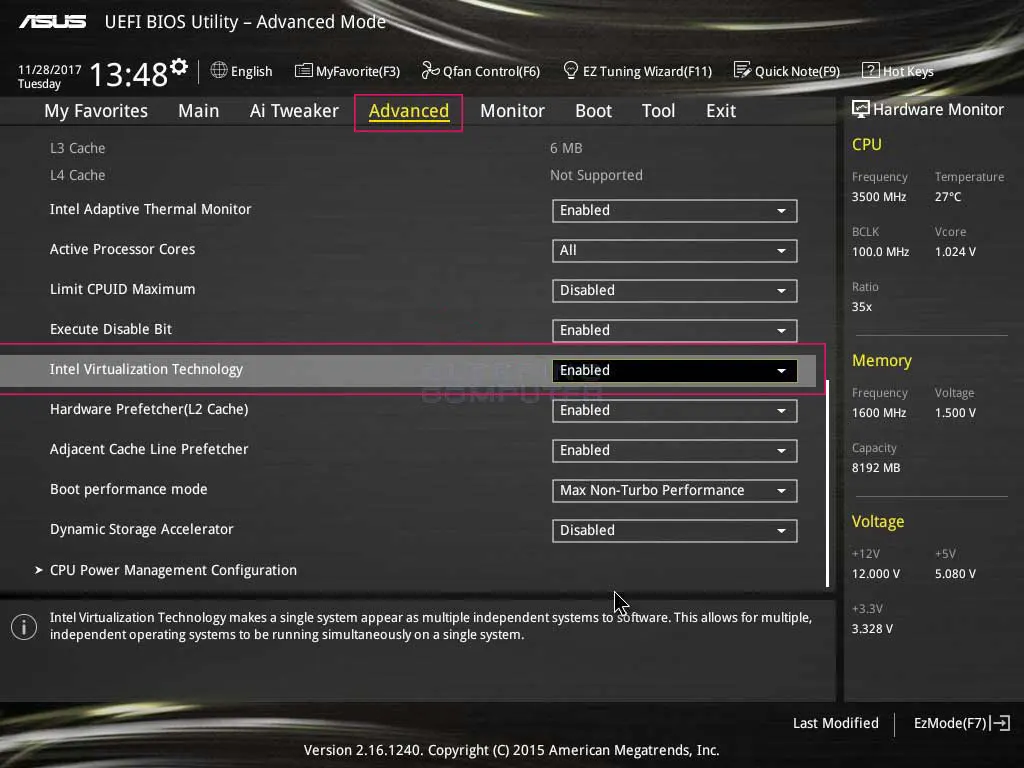 Enable Virtualization in BIOS for AMD CPUs