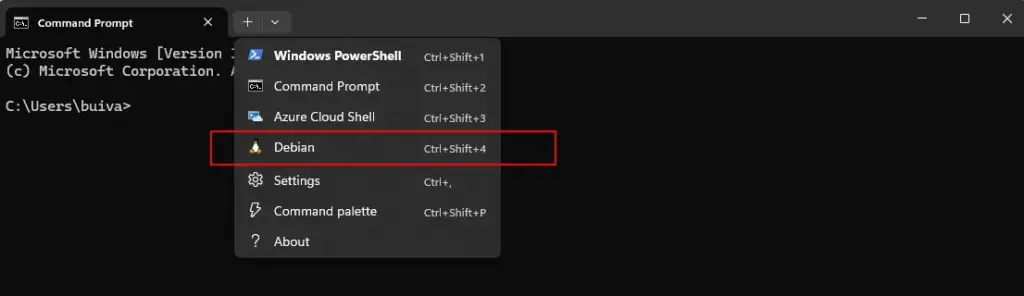 open wsl2 screenshot